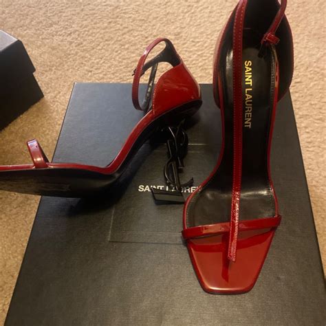 ysl red pumps|YSL opyum pumps.